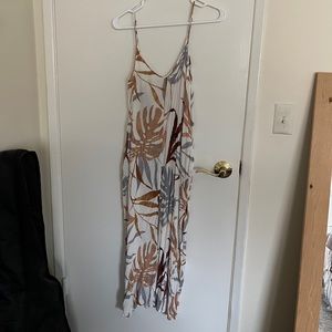 Tropical print dress
